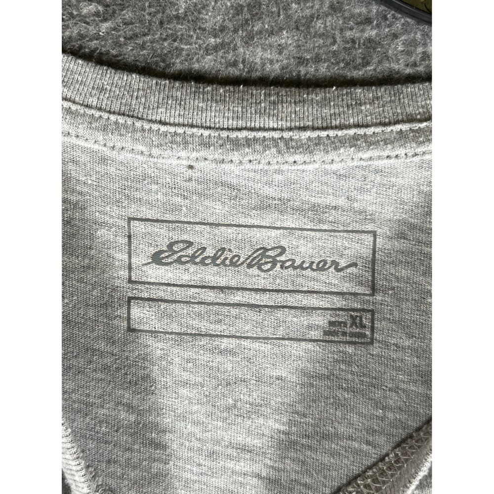 Eddie Bauer Mens Graphic Tee XL Gray Mountain Outdoor Outfitters Short Sleeve - Picture 3 of 8